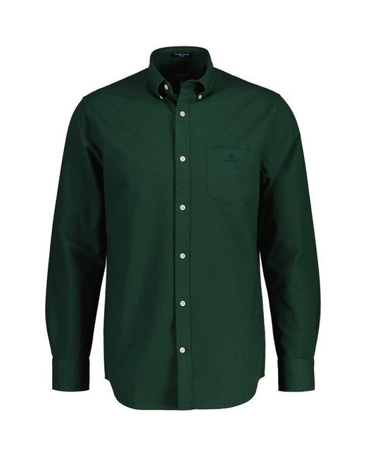 Gant Green Beefy Oxford Shirt for men