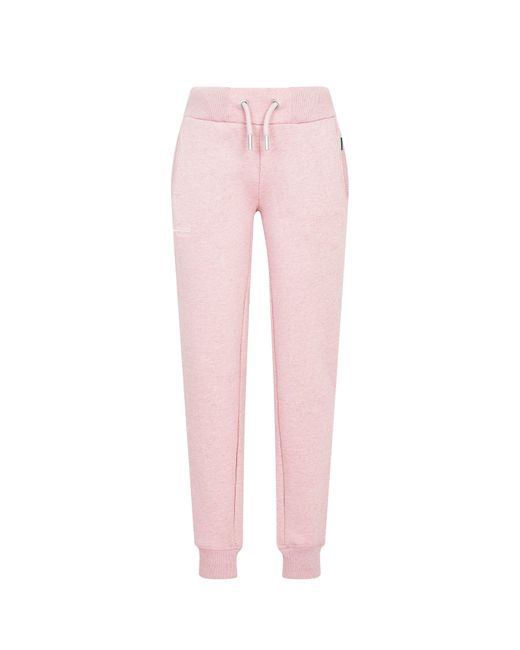 Superdry Pink Logo Jogging Pants