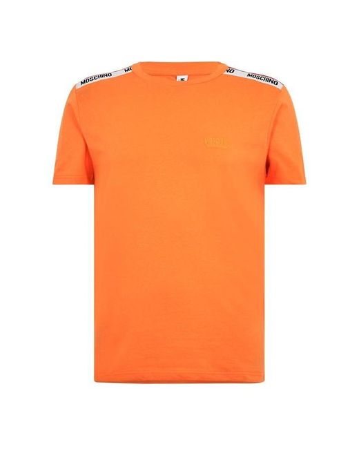Moschino Orange Tape T Shirt for men