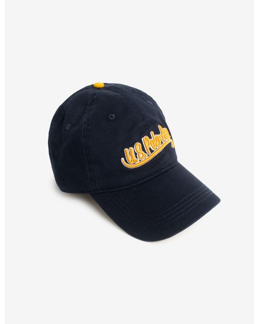 U.S. POLO ASSN. Blue Script Embroidered Logo Hat for men