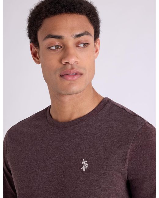 U.S. POLO ASSN. Green Solid Crew Neck T-Shirt for men