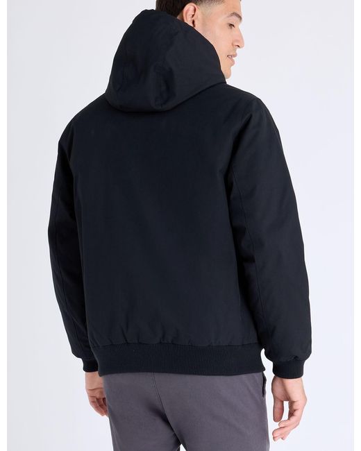 U.S. POLO ASSN. Blue Solid Midweight Hooded Jacket for men