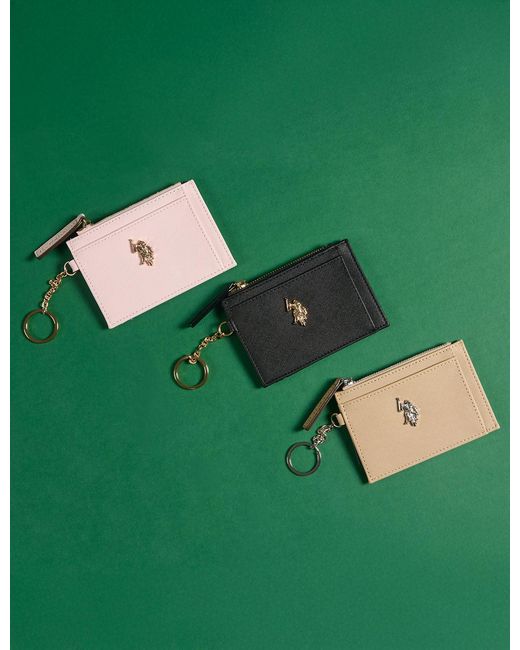 U.S. POLO ASSN. Blue Solid Card Case