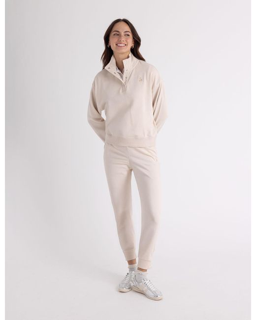 U.S. POLO ASSN. White Snap Jogger