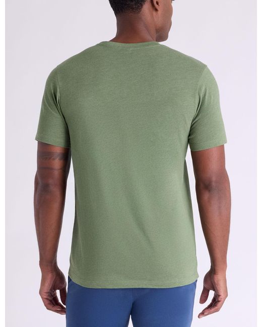 U.S. POLO ASSN. Green Solid Crew Neck T-Shirt for men