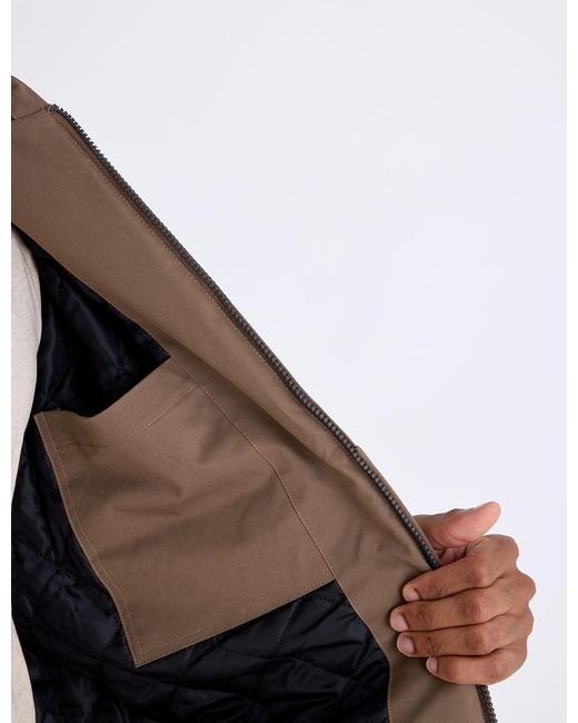 U.S. POLO ASSN. Blue Solid Midweight Hooded Jacket for men