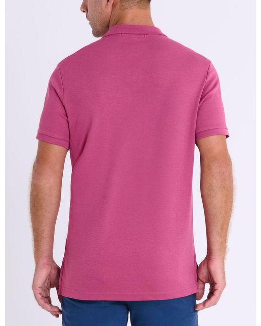U.S. POLO ASSN. Pink Solid Interlock Polo Shirt for men