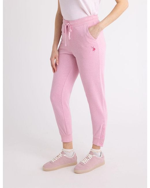 U.S. POLO ASSN. White Snap Jogger