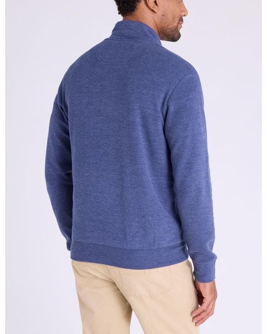 U.S. POLO ASSN. Natural 1/4 Zip Mock Neck Flatback Pullover for men