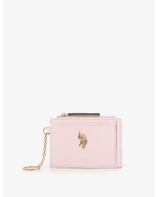 U.S. POLO ASSN. Blue Solid Card Case