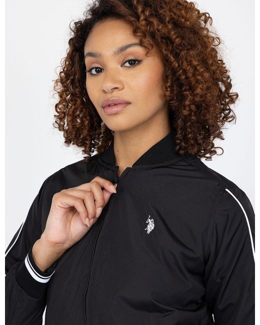 U.S. POLO ASSN. White Solid Bomber Jacket