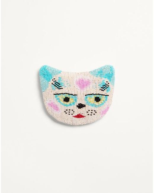 Spilla Le Chat De La Maison di Valentino Garavani in Blue