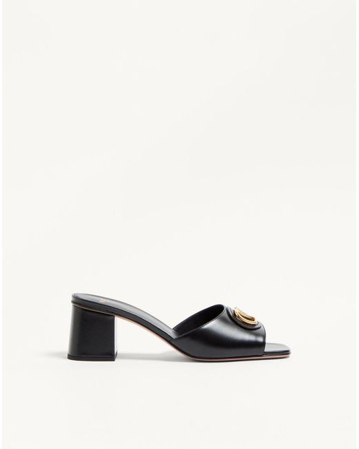 Valentino Garavani White Vlogo Signature Slide Sandal