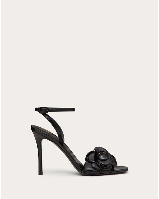 Valentino Garavani Black Atelier Shoes 03 Rose Edition Sandal 100 Mm