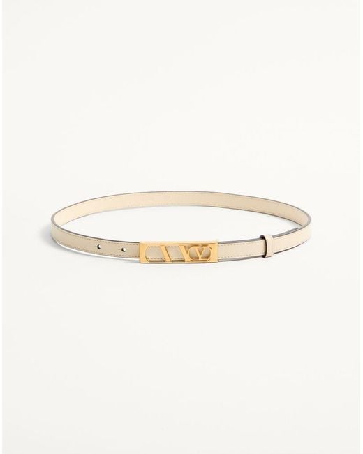Valentino Garavani Natural Vlogo Signature Belt