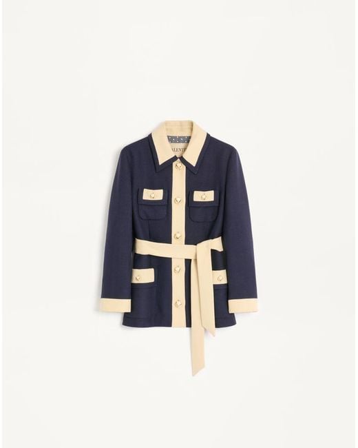 Valentino Blue Caban 38