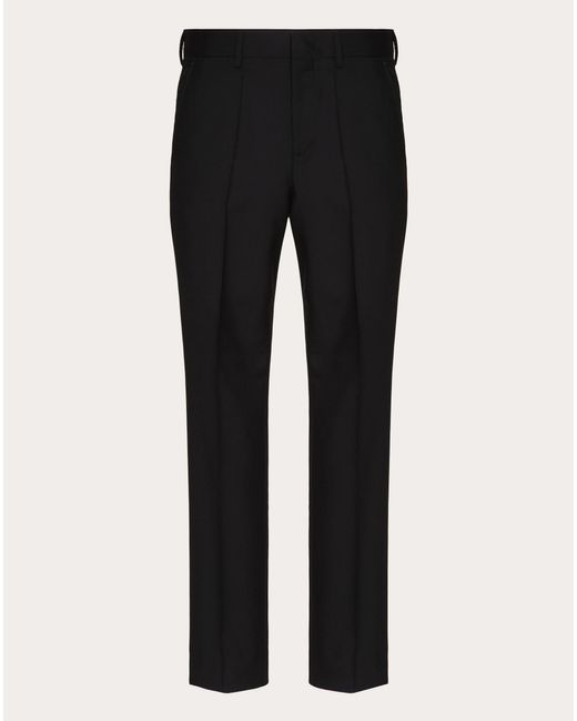 Valentino Black Mohair Wool Trousers for men