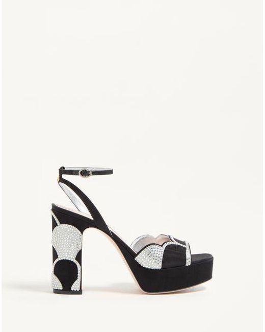 Valentino Garavani White Bowow Platform Sandal