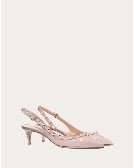 valentino rockstud 50 leather slingback pump