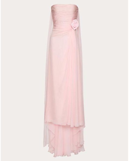 Valentino Pink Chiffon Gown