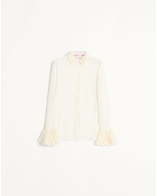 Valentino Natural Georgette Blouse