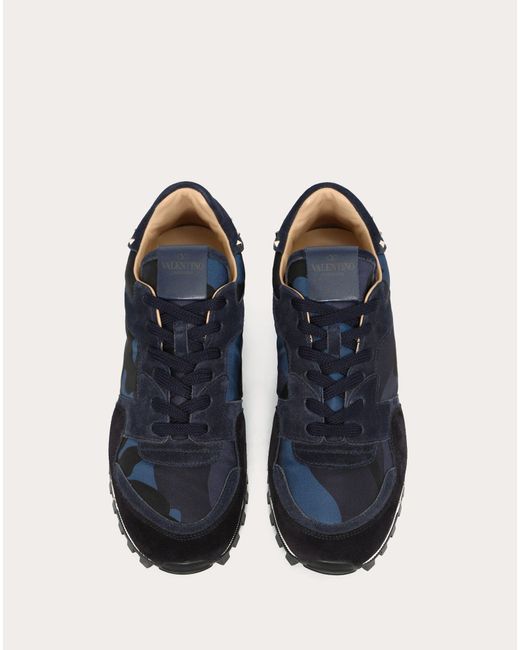 valentino sneakers blue camo