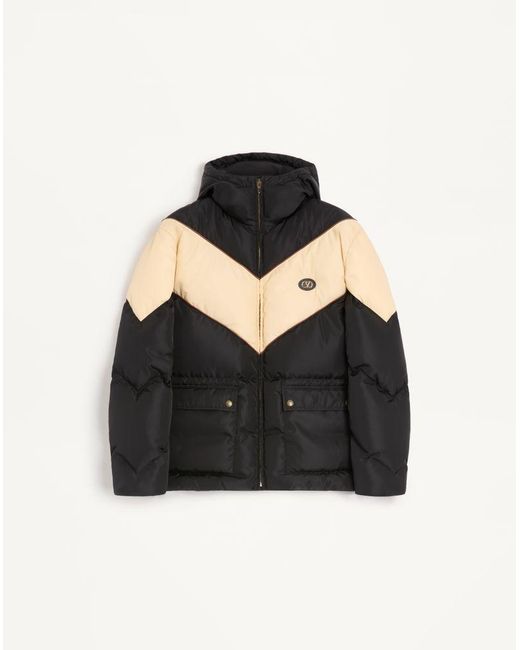 Valentino Black Hooded Down Jacket for men