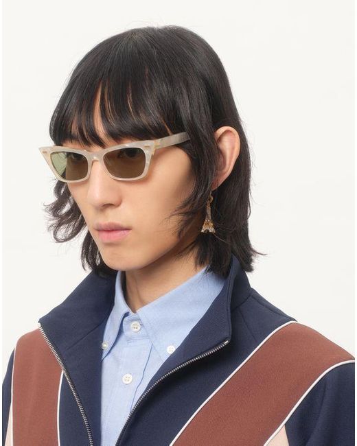 メンズ Valentino Garavani シェ ヴァレンティノ メタル X スワロフスキー®クリスタル モノ イヤリング おとこ パラジウム/アンティークブラス Natural