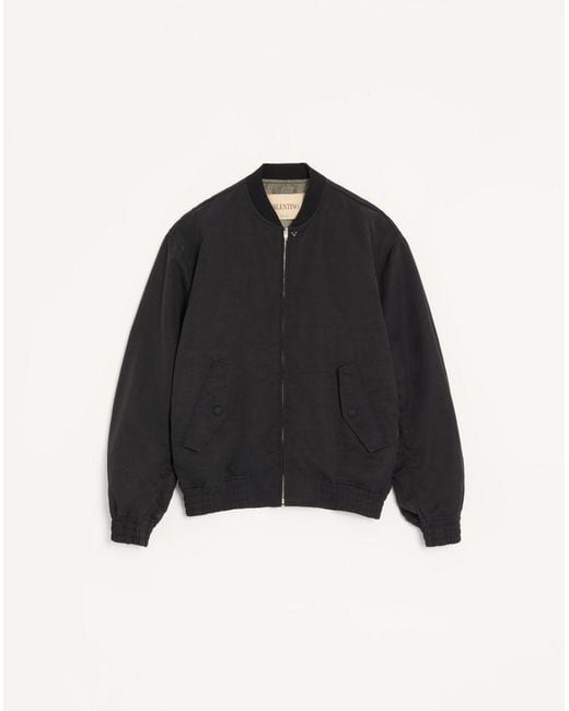 Valentino Black Bomber Jacket for men