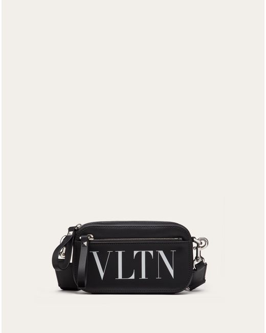Valentino Garavani Small Vltn Leather Crossbody Bag in Black for