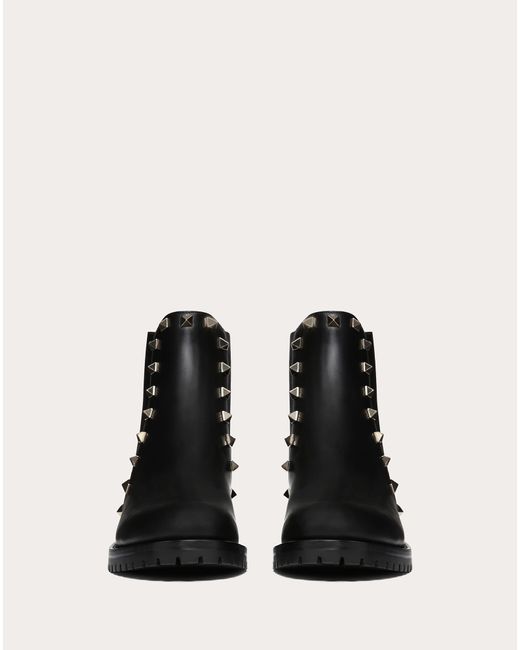 Garavani Leather Rockstud Chelsea Boots in Black - Save - Lyst