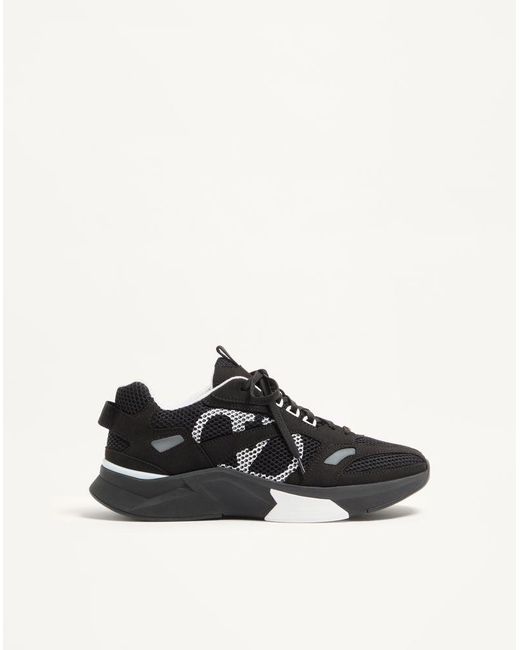 Valentino Garavani Black Demivee Trainer for men