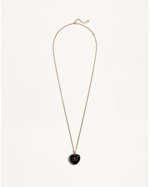 Valentino Garavani Natural Coeur Royal Necklace