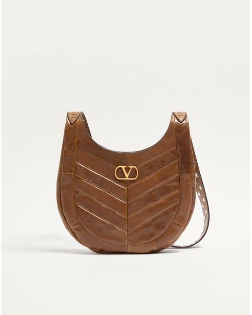 Borsa Hobo Piccola Hoboho di Valentino Garavani in Brown