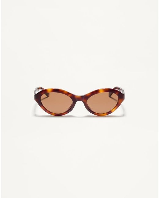 Valentino Multicolor Cat-Eye Acetate Eyewear