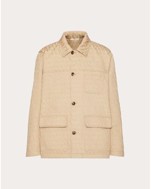 Valentino Natural Toile Iconographe Pattern Heavy Cotton Jacket for men