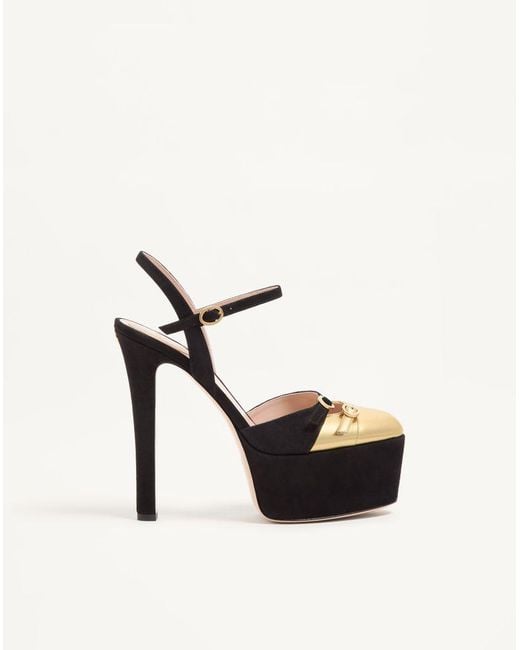 Valentino Garavani White Crasher Platform Pumps