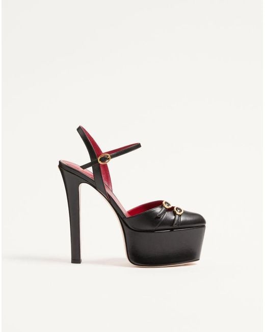 Valentino Garavani Black Crasher Platform Pumps