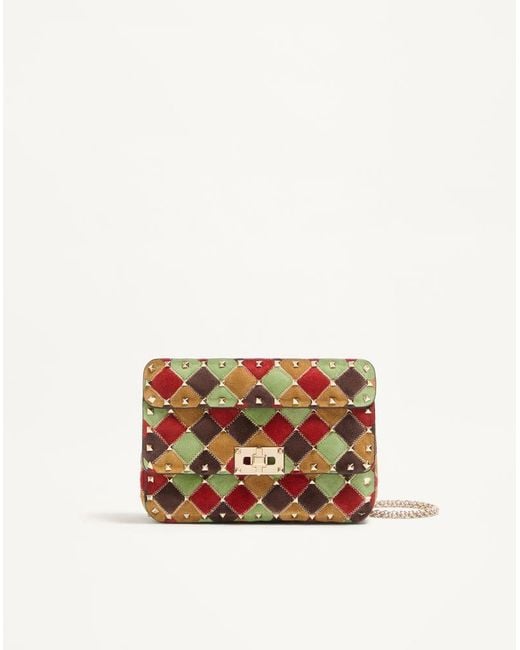 Valentino Garavani White Rockstud Spike Small Bag
