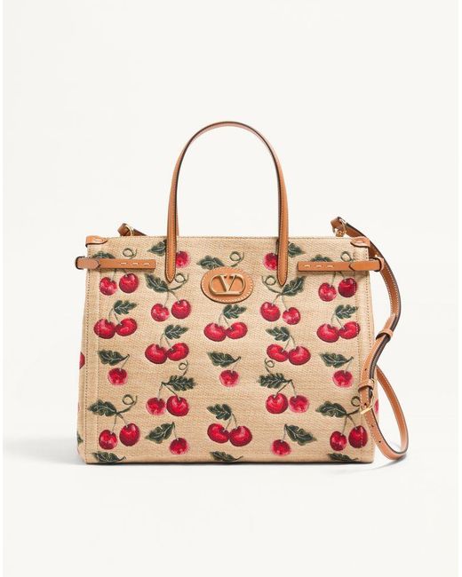 Valentino Garavani Pink Antibes Medium Shopping Bag
