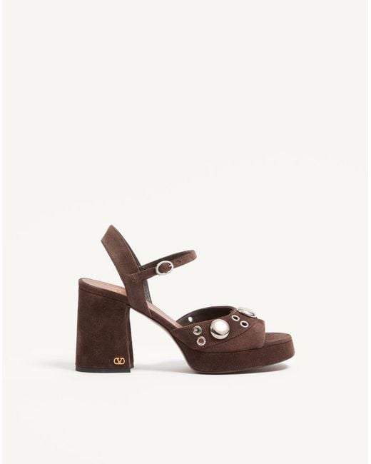 Valentino Garavani Brown Nellcôte Platform Sandal