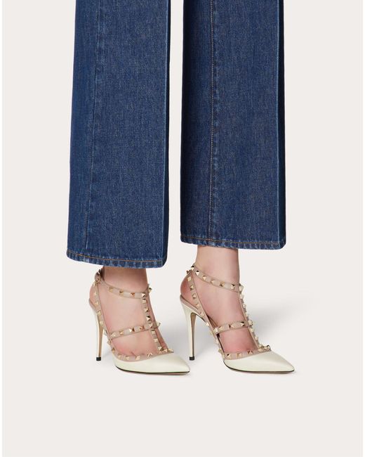 valentino rockstud ankle strap pump