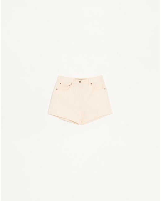 Valentino Natural Denim Shorts