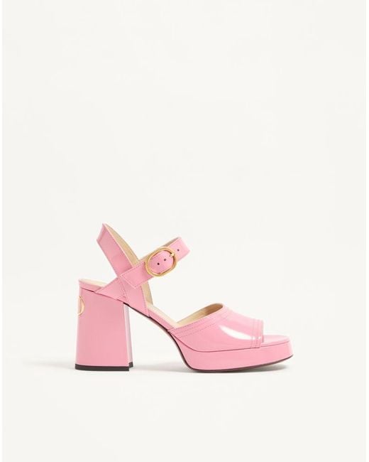 Valentino Garavani Pink Fawcette Platform Sandal