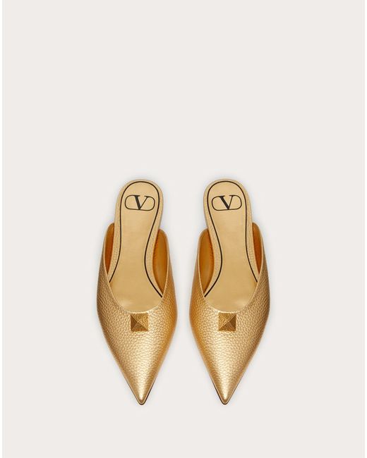 Valentino Garavani Roman Stud leather mules - Brown