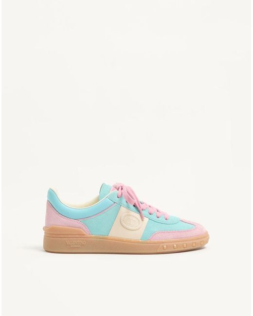 Valentino Garavani Blue Upvillage Crosta Sneaker 35.5