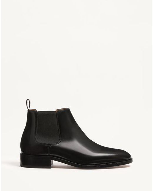 Valentino Garavani Black Pas Des Dieux Ankle Boot for men