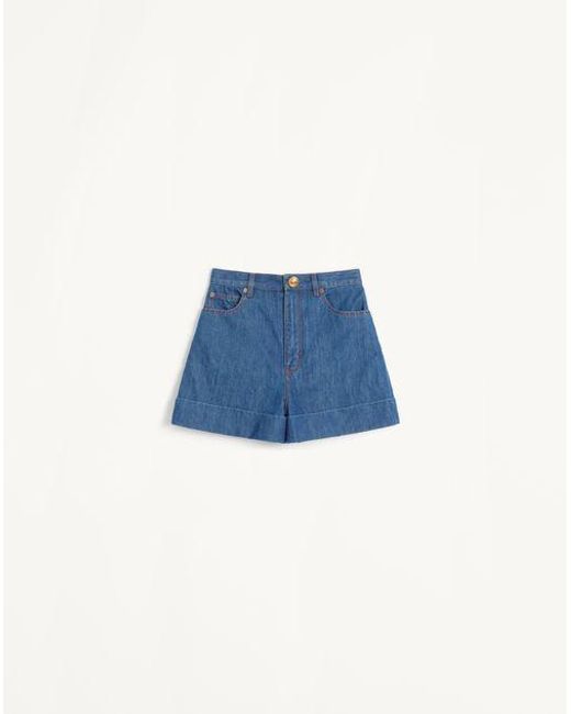 Valentino Blue Lightweight Shorts