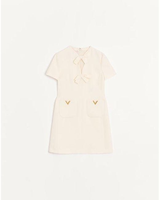Valentino Natural Crepe Couture Short Dress