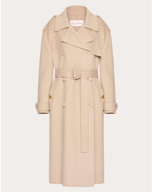 Valentino Natural Double-faced Cashmere Coat